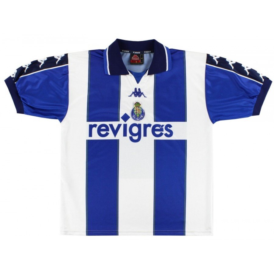 Kappa FC Porto ゲームシャツ サッカーユニフォーム Camisa I Porto 1999 2000 Retro Kappa